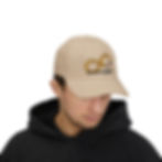Hat with UnmaskEd logo, angled view