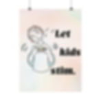 Thumbnail: A poster that says "Let kids stim" with a drawing of a boy listening to music with headphones, stimming with a tangle fidget, and moving rhythmically.