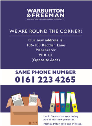 WE HAVE MOVED PREMISES