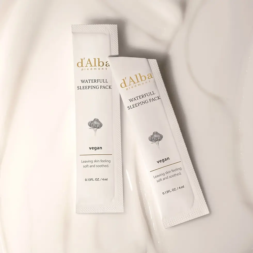 Hình thu nhỏ: Mặt nạ ngủ thuần chay hộp 4ml*12 gói d'Alba Waterfull Vegan Sleeping Pack