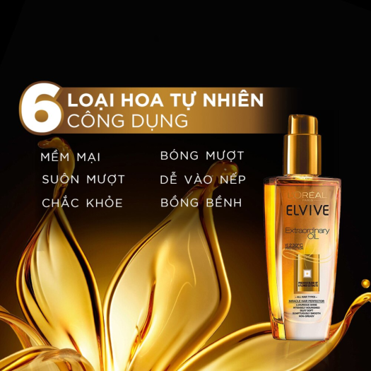 Hình thu nhỏ: [Mini] Dầu Dưỡng Tóc L'Oreal Tinh Dầu Hoa Tự Nhiên 30ml Elseve Extraodinary Oil