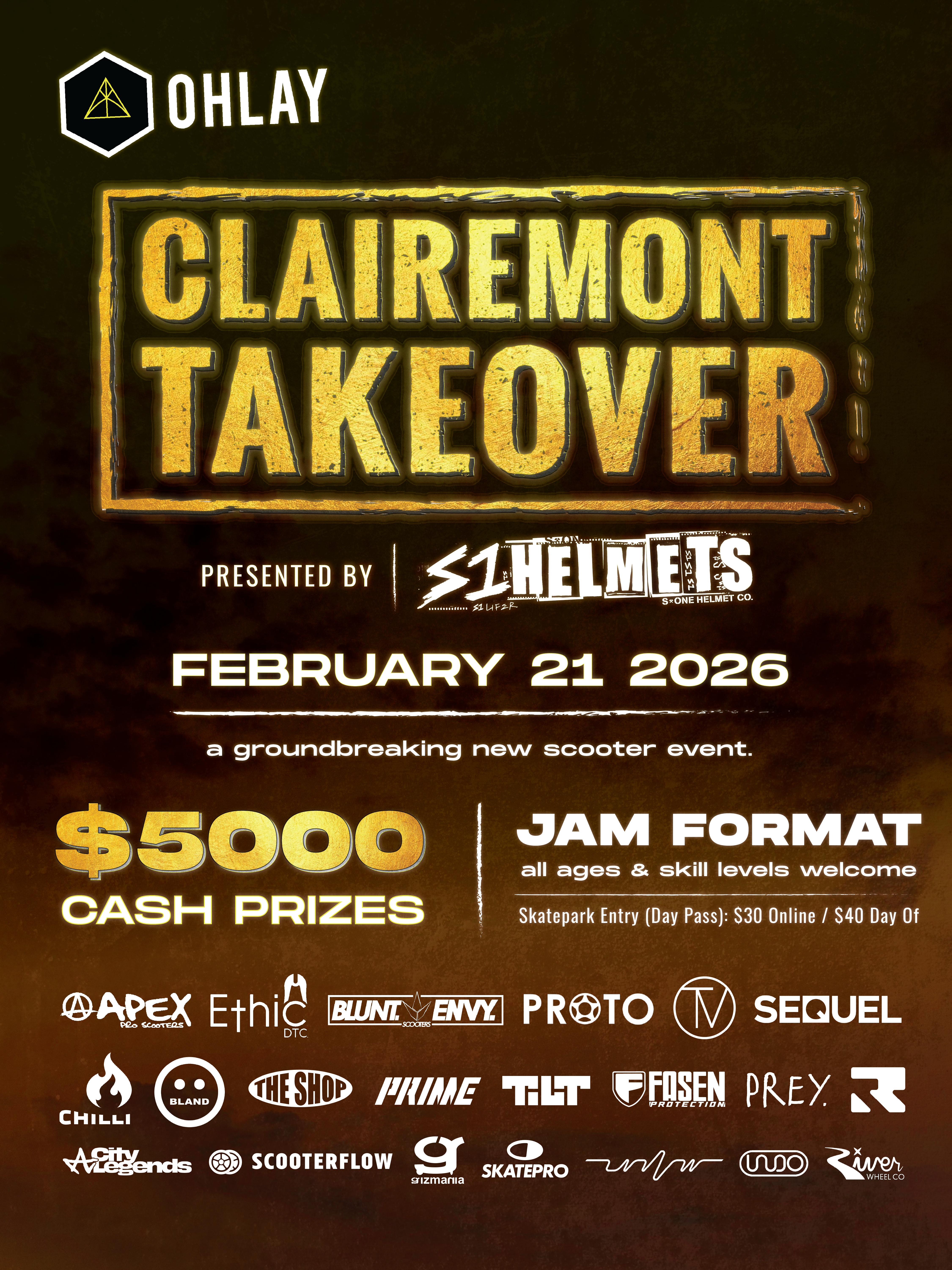 OHLAY Clairemont Takeover 2026 poster or cover