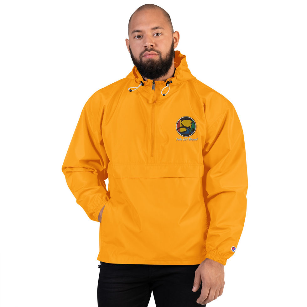 Thumbnail: 1/4 Zip LOGO windbreaker jacket
