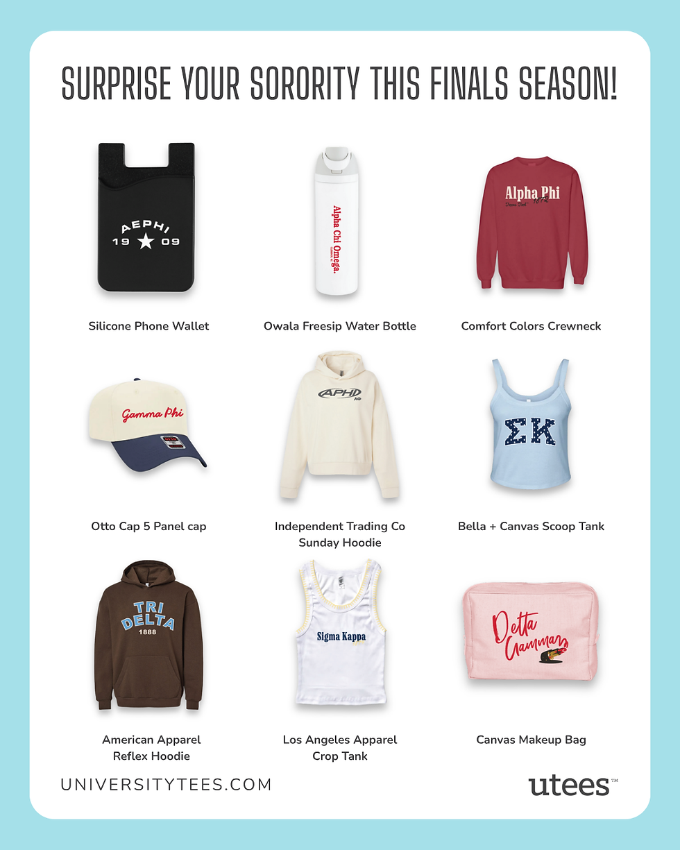 Sorority gift ideas for finals season