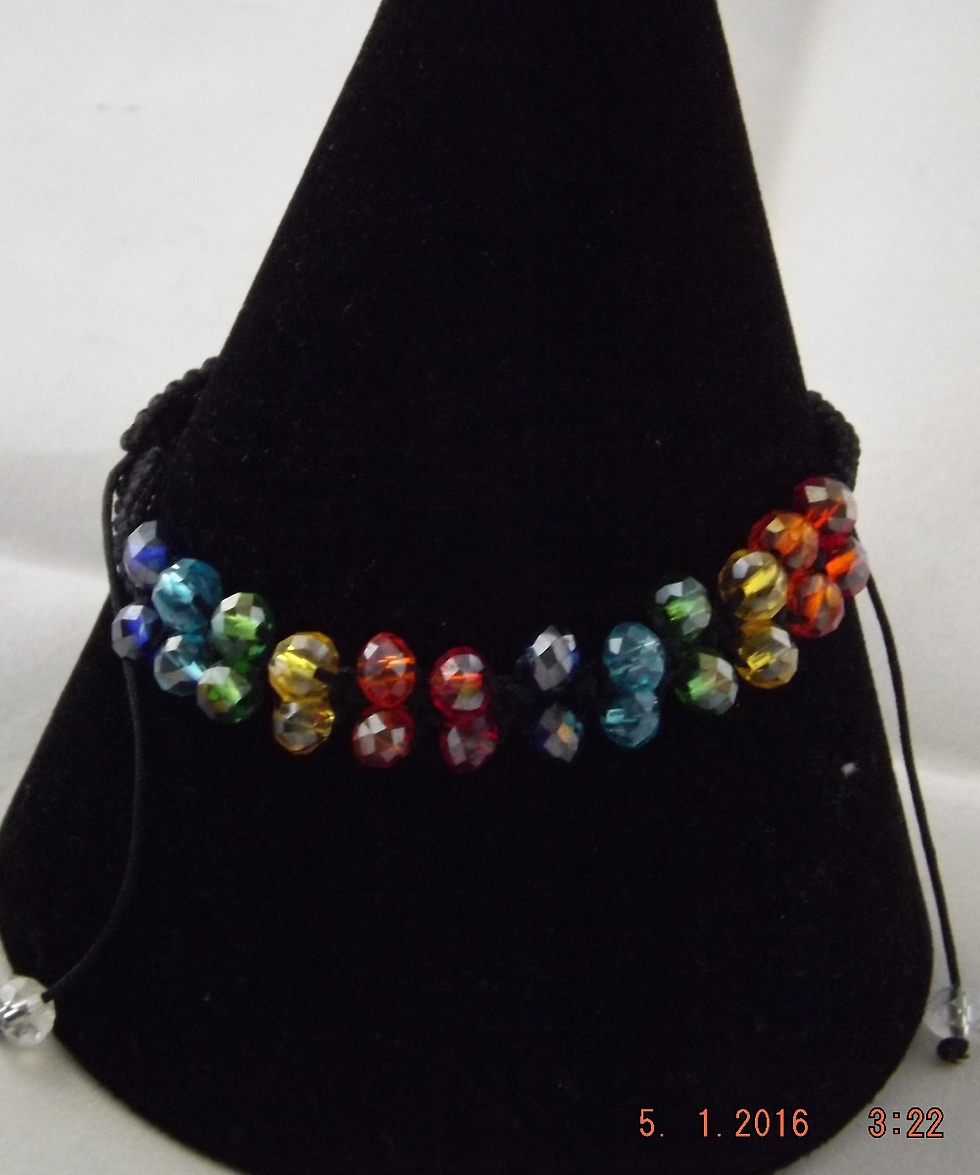 Rainbow Knotted Bracelet