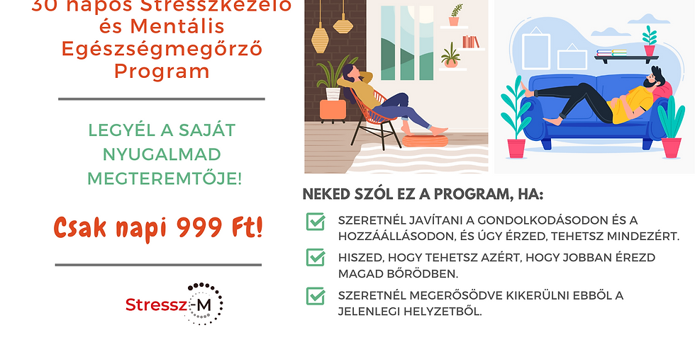 30 Napos Stresszkezelő és Mentális Egészségmegőrző Program Magánszemélyeknek