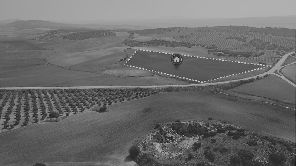 Vista terreno para o desenvolvimento imobiliário