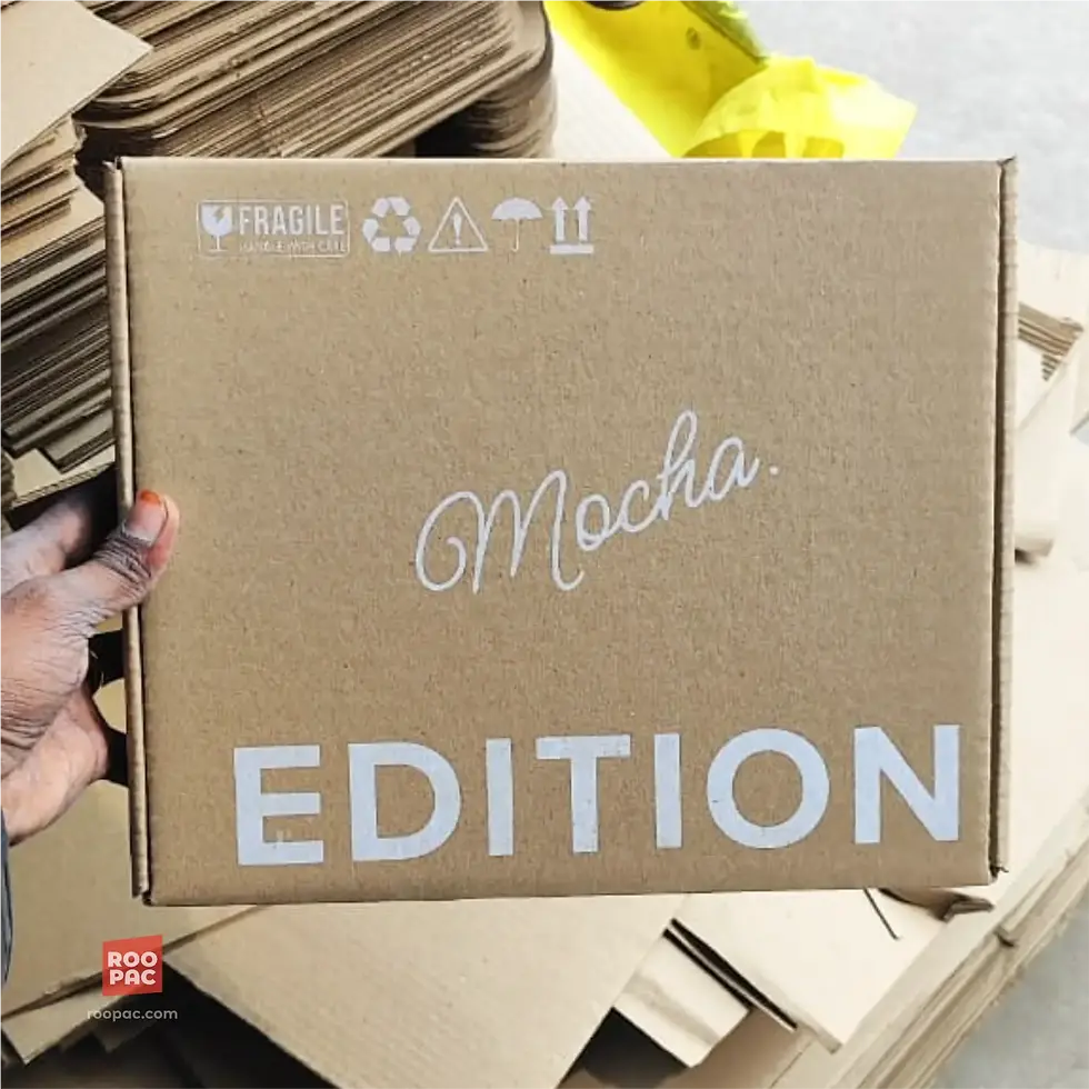 Customised Kraft Shipping Mailer box for shipping at affordable  cost