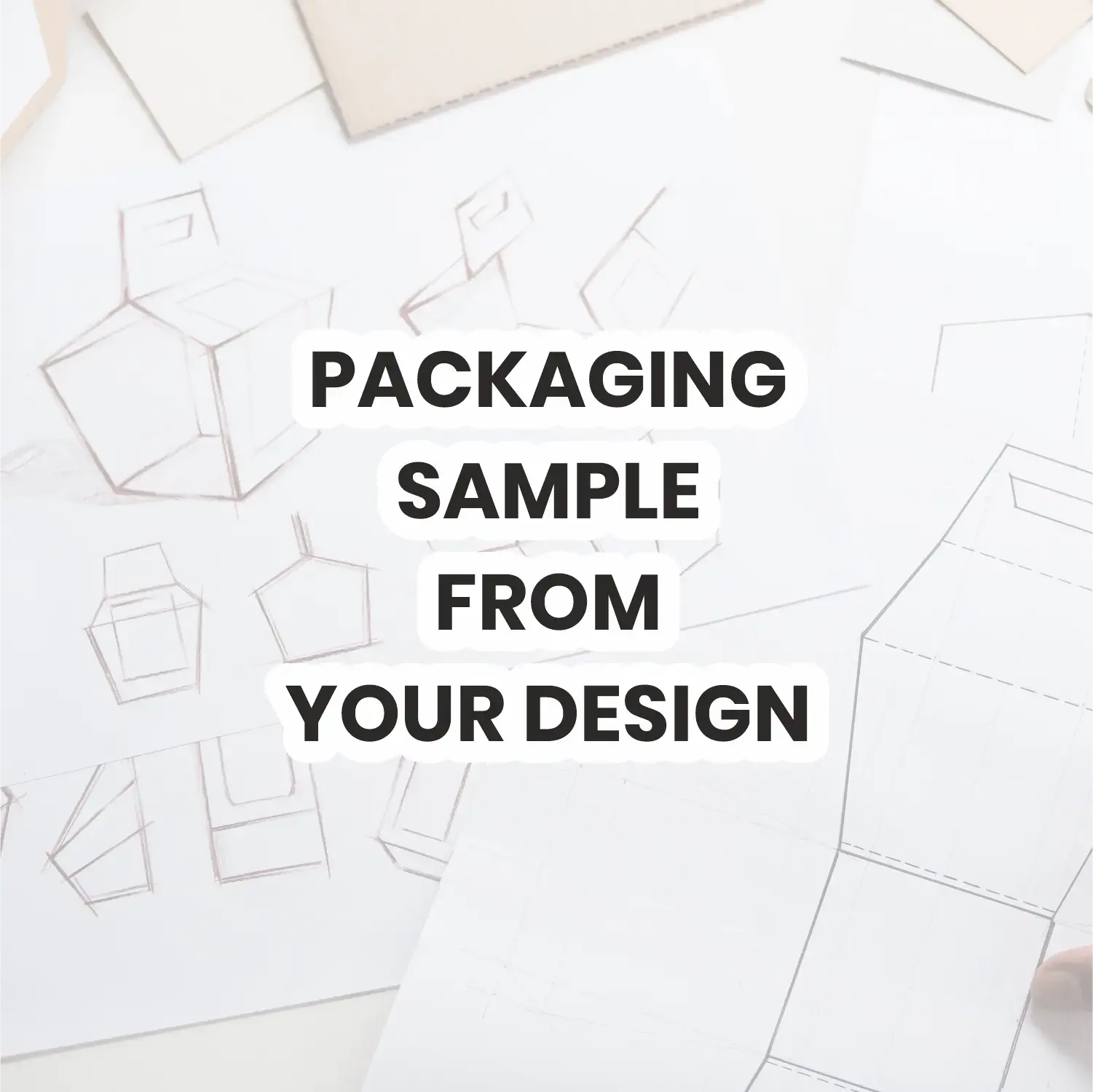 Packaging Sample From Your Design with accurate dieline/KLD