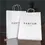 Thumbnail: Minimalist Sprout on Butterfly – Thin Compact Designer Paper Bag for Small Retail Items with purple text, ideal for fashion r
