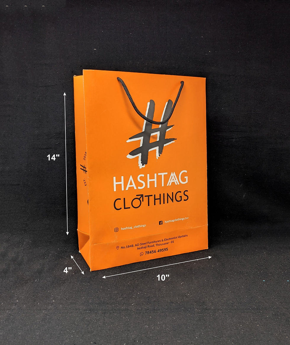 Thumbnail: Thick paper bag for premier clothing and retail packaging