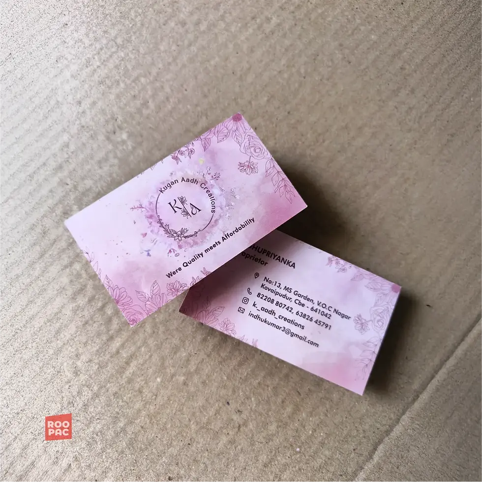 Thumbnail: Custom business card – Everyday variant displayed with double-side printing