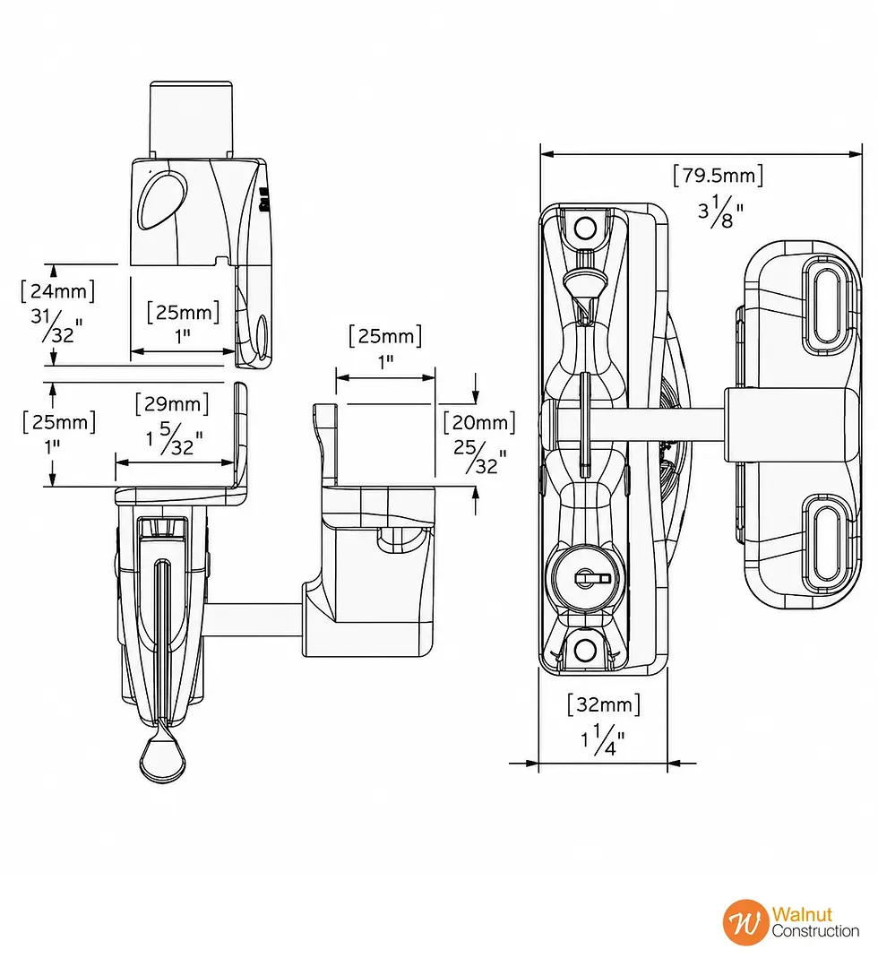 Thumbnail: D&D Technologies Single Sided Gate Latch