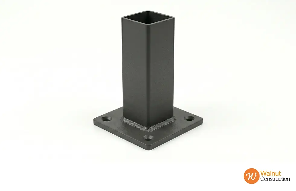 Thumbnail: Flanged Fence Post 65x65x2.0mm – Steel