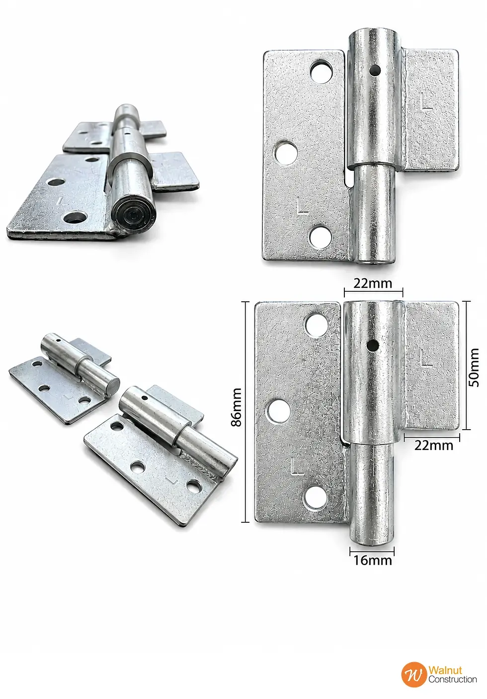 Thumbnail: Weld to Screw Hinge – Hinge 814 / Hinge 819 – Pair