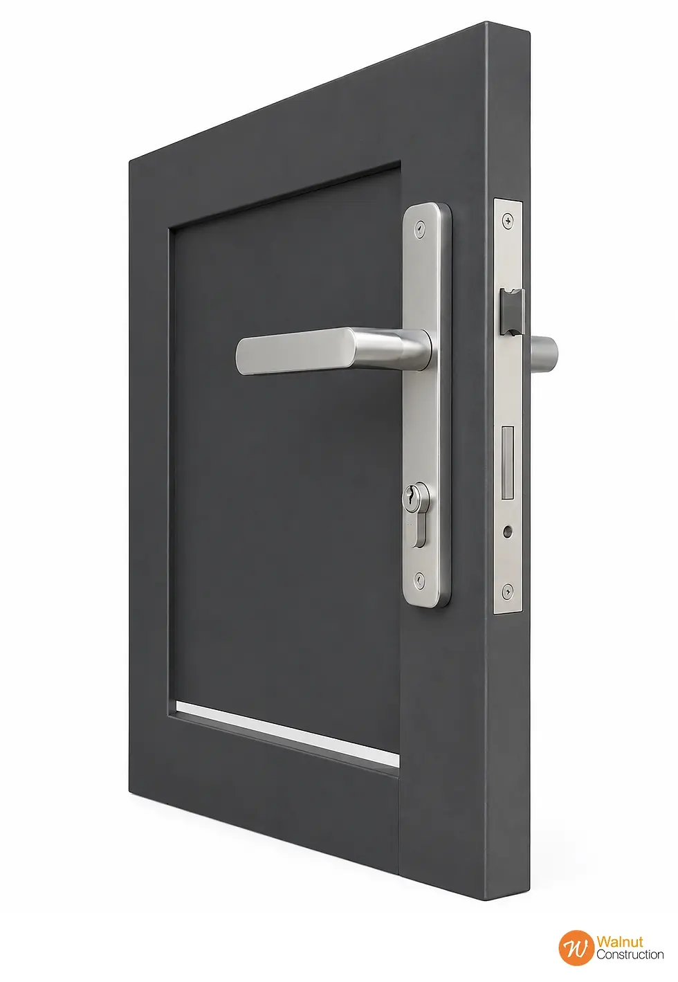 Thumbnail: Lock Suits 50x50mm Frame – Aluminium / Black Aluminium