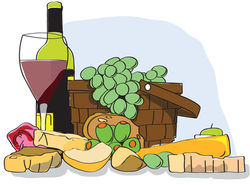 Digital Illustration - Picnic basket