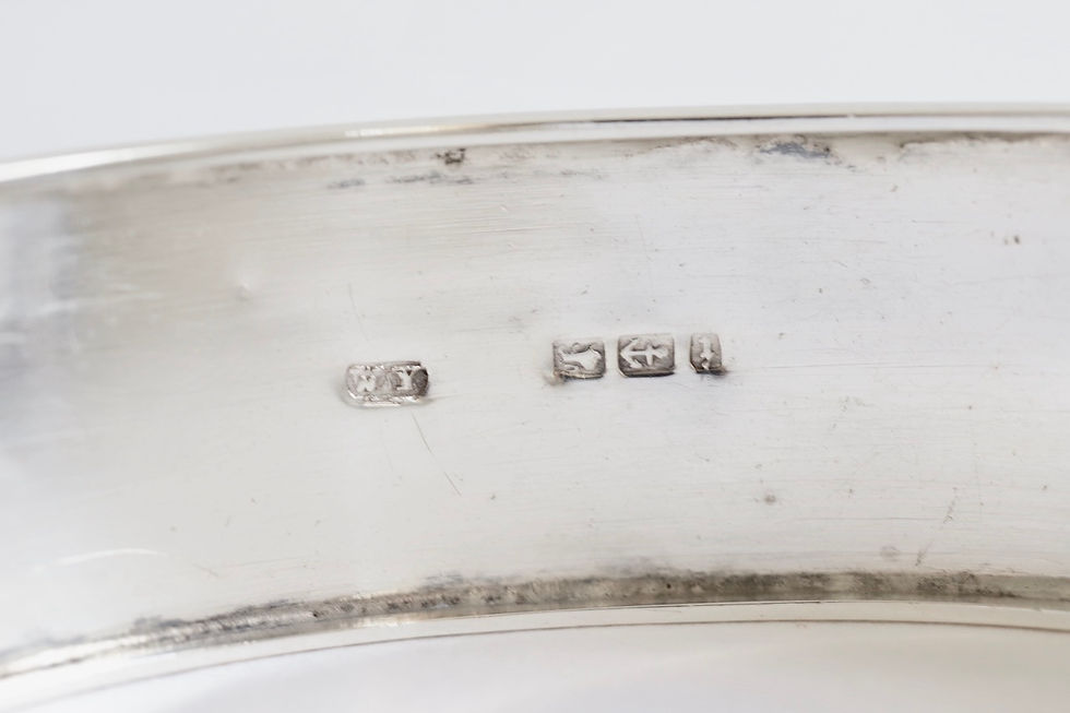 サムネイル： sterling silver Victorian flower bangle