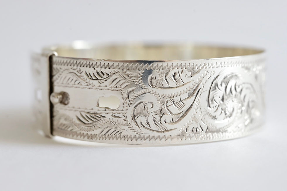 サムネイル： sterling silver buckle bangle