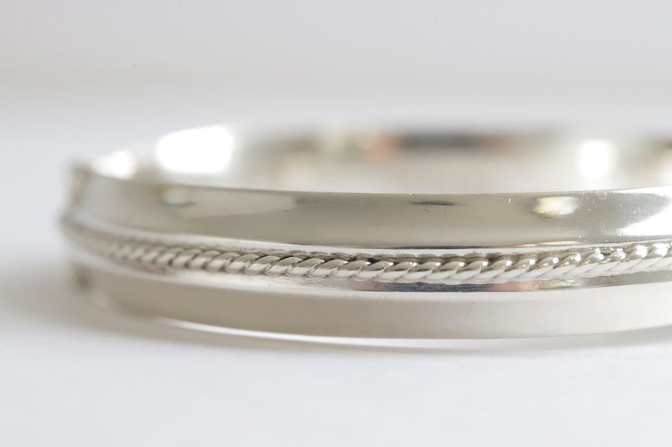 サムネイル： sterling silver rope twist bangle
