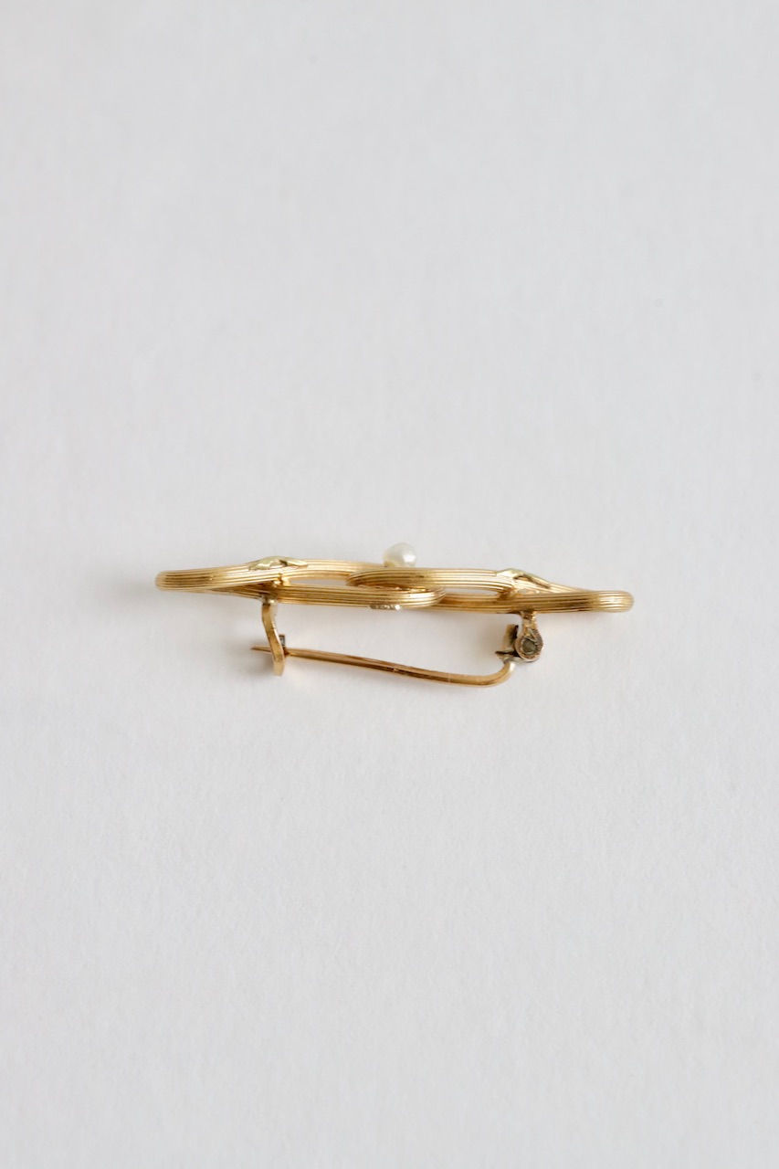 サムネイル： 'fix'  pearl gold filled  brooch
