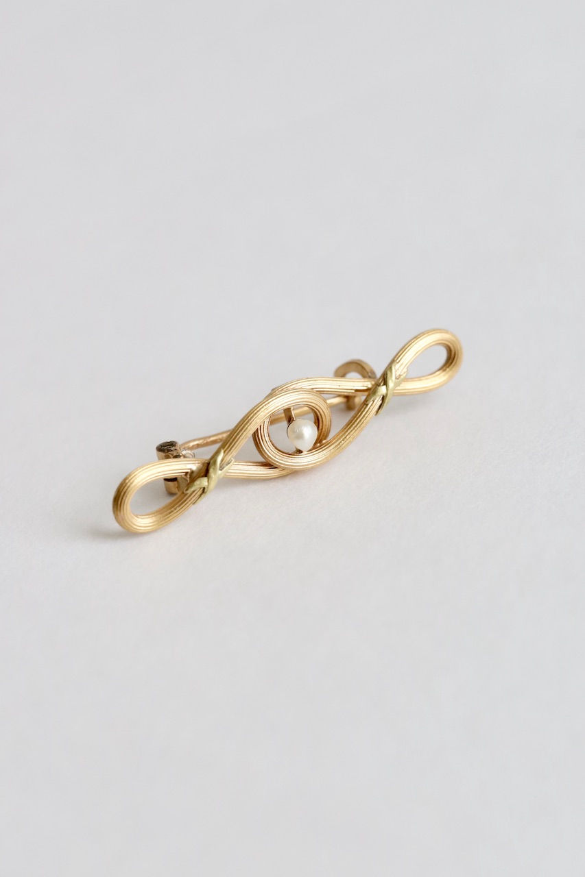 サムネイル： 'fix'  pearl gold filled  brooch