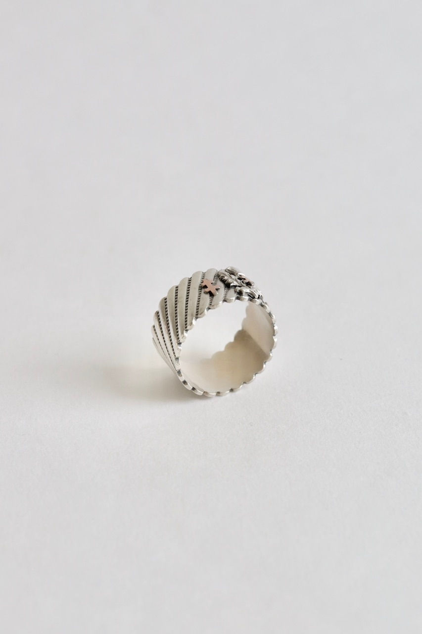 サムネイル： 'chardon croix de Lorraine' sterling silver ring
