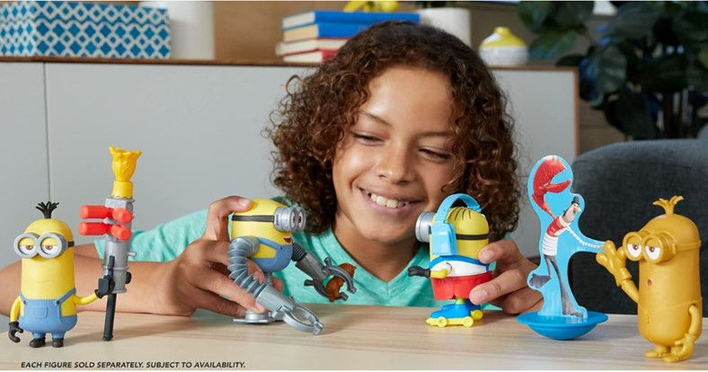 Thumbnail: Minions toys The Rise of Gru Skate Spinning Stuart Action Figure