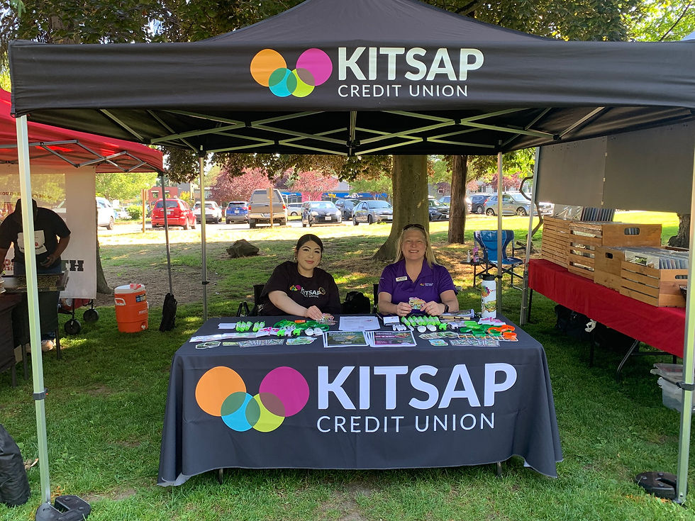 Kitsap Credit Union will be at the market on Thursday, August 28th.