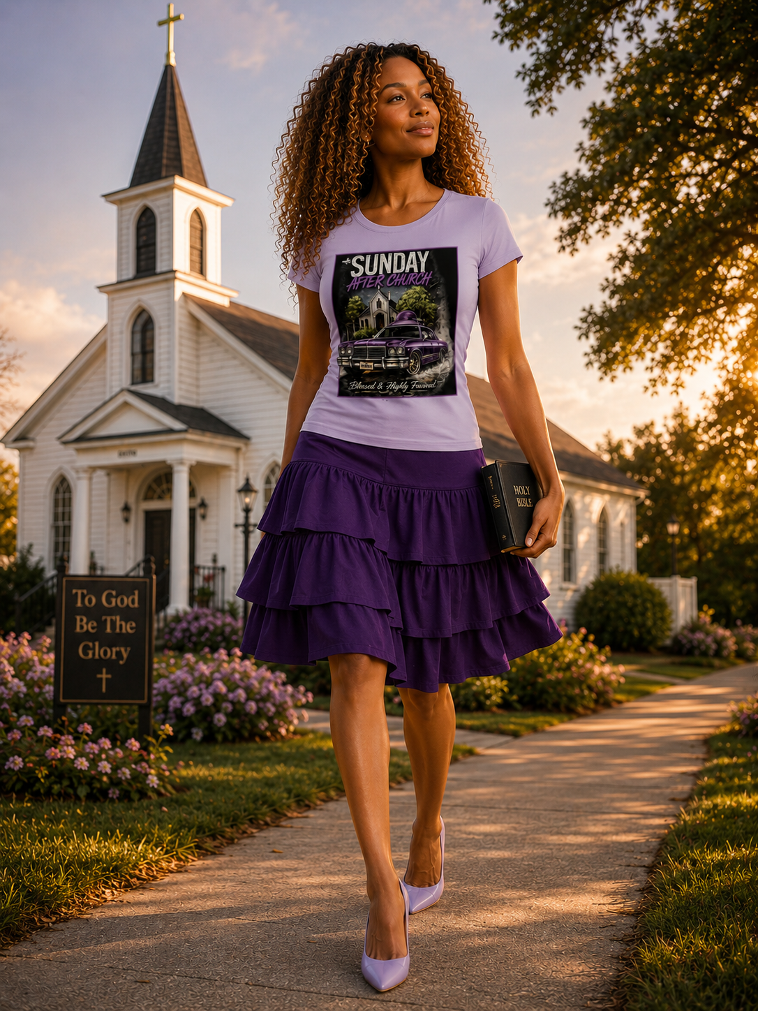 Sunday After Church Women’s Slim Fit Performance T-Shirt