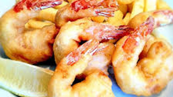 5 Prawns and Chips