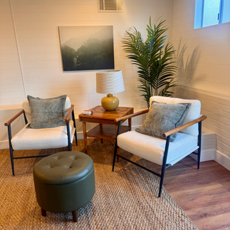 The comfy conversation area