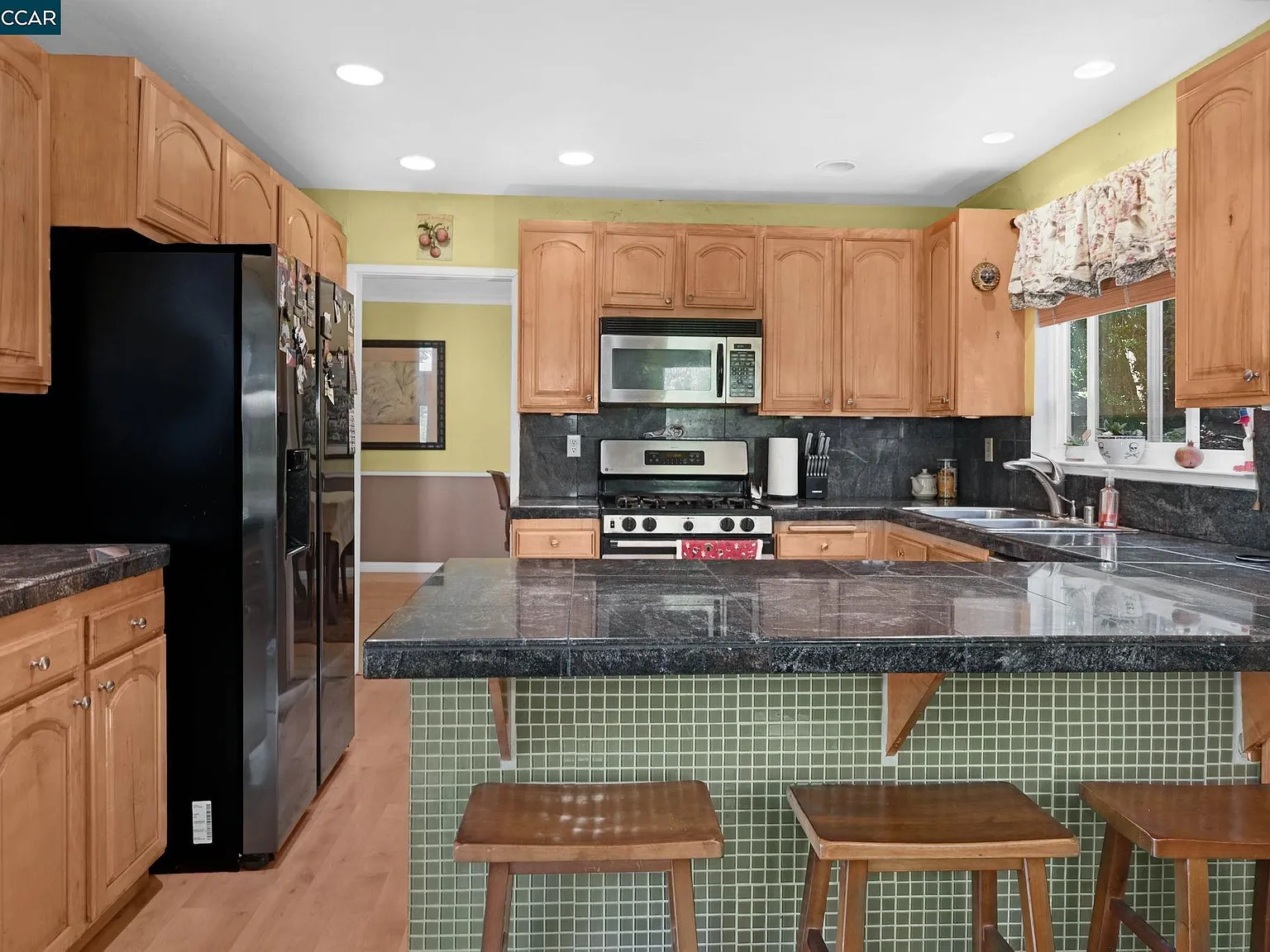 The kitchen of the off-market home before renovation