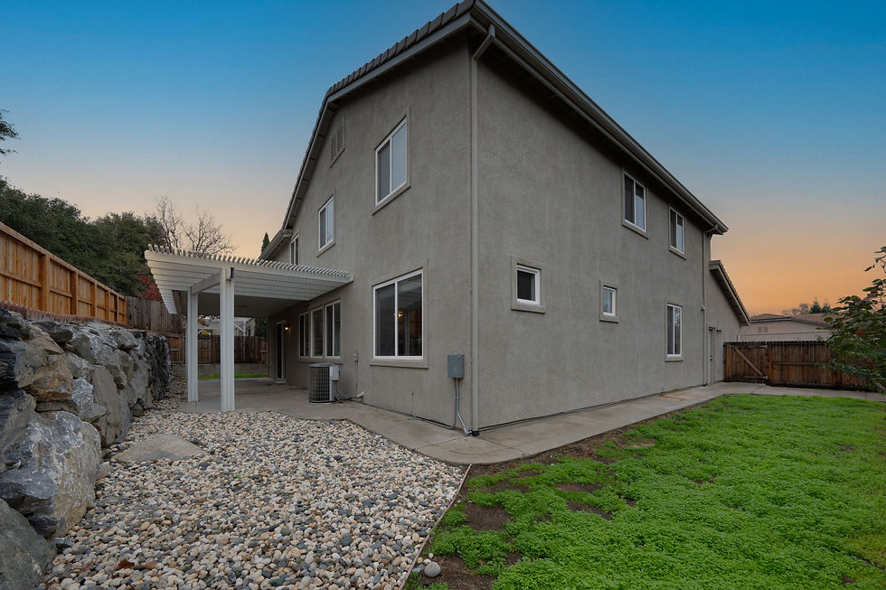 Exterior and backyard