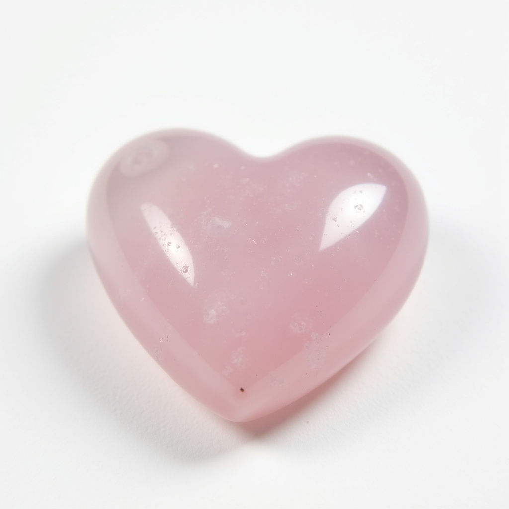 Rose Quartz Heart Stone