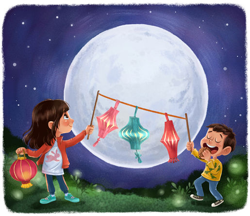 Mid Autumn Festival Illustration
