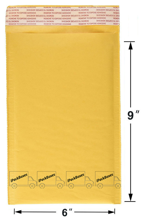 iPackBoxes #0 - 6" x 10" - Padded Mailers (100 Pack)
