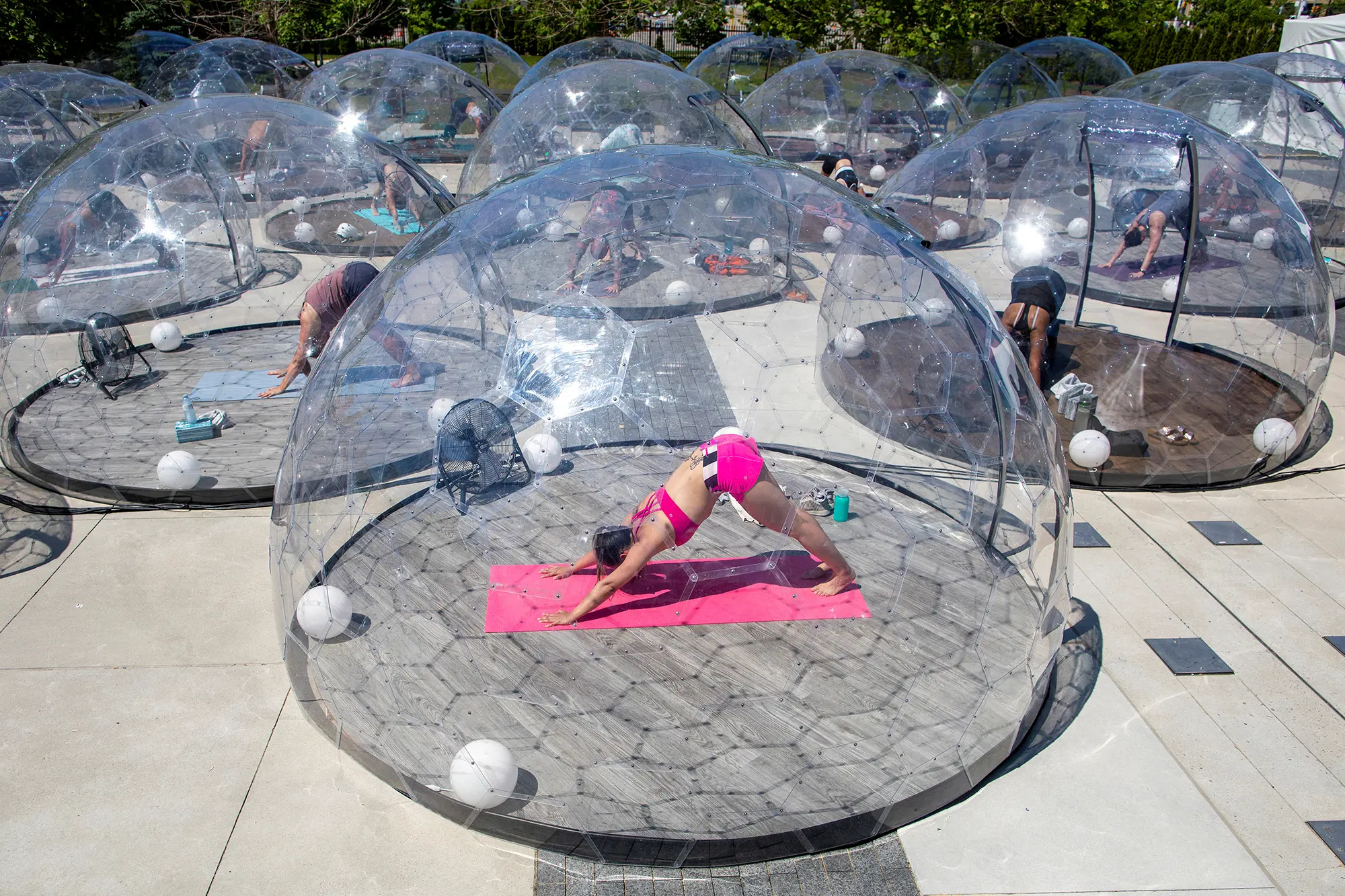 Hot-yoga domes could be the new social-distancing fitness craze New York Post