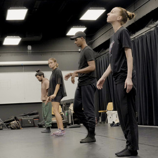 Enrique Villacreses, Gabija Birina, Luis Alberto Cuevas, Natasha Tsakos, studio work at MDC Wolfson Campus