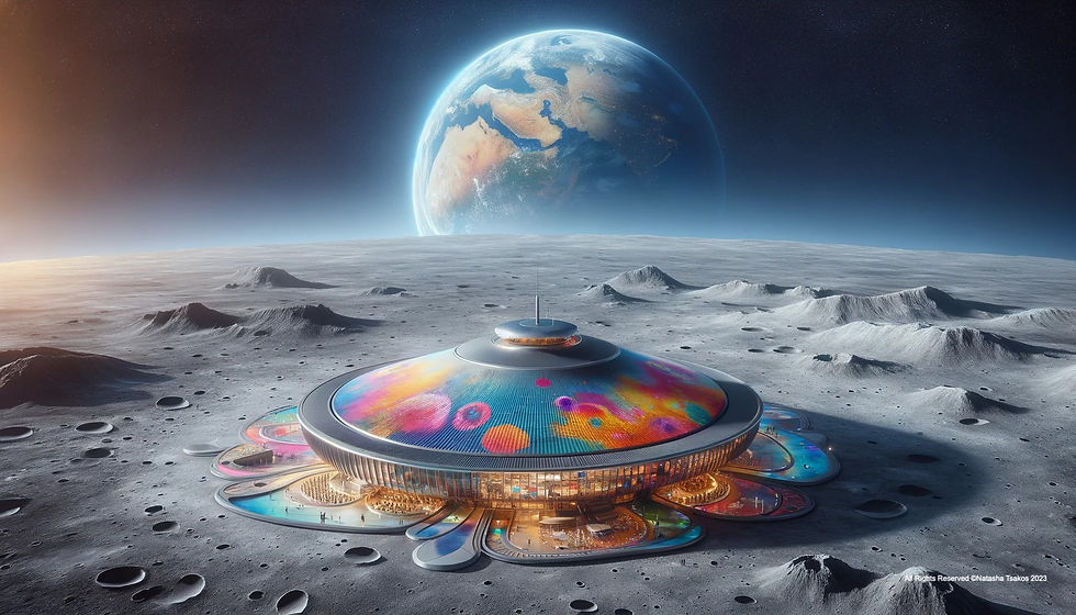 The First Moon-Based Space Performance and Research Center under the artistic direction of Natasha Tsakos