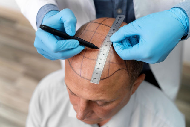 Hair transplant planning.