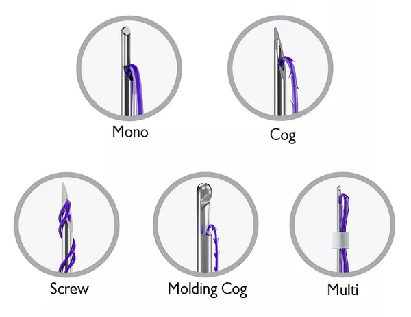 types of threads for treadlift