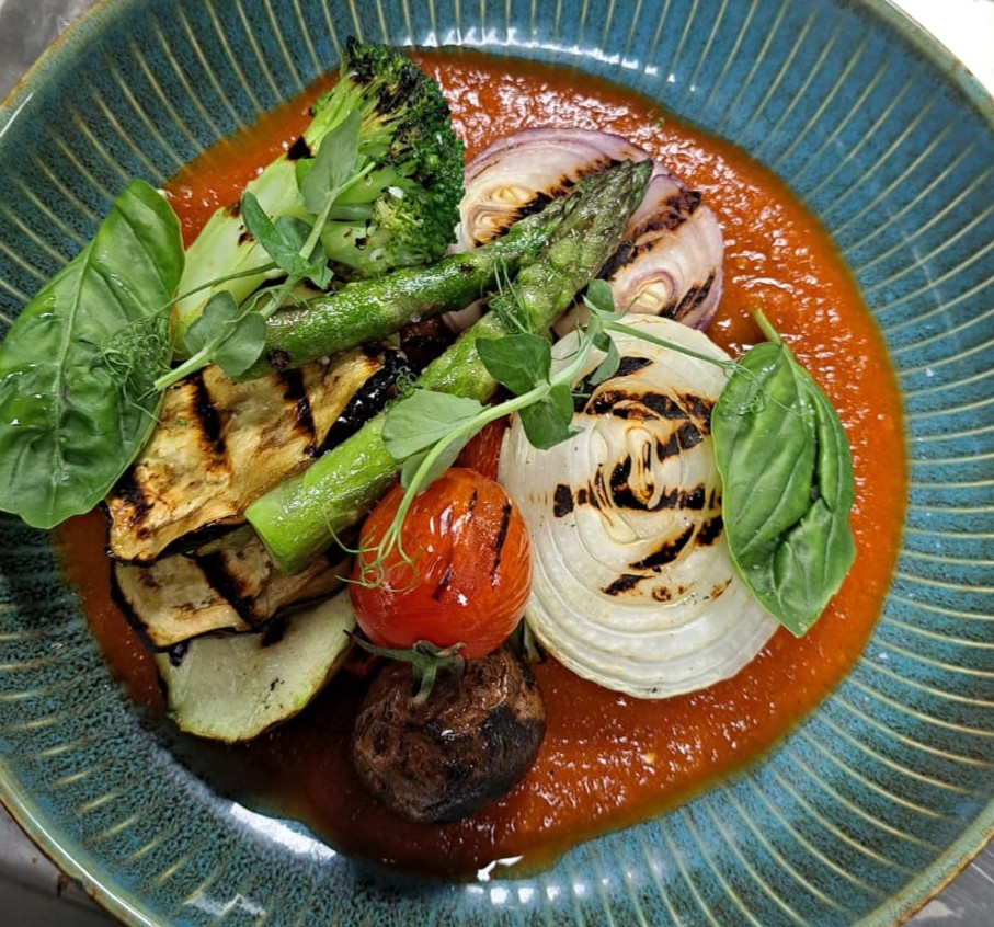 Arranged Food and Objects