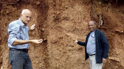 Eric with Professor Mitiku Haile