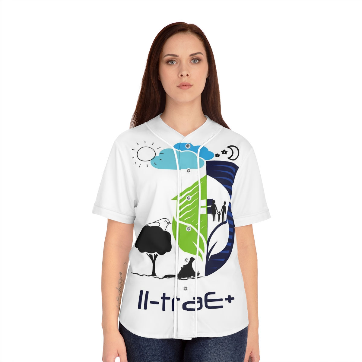 Women's Baseball Jersey (AOP)
