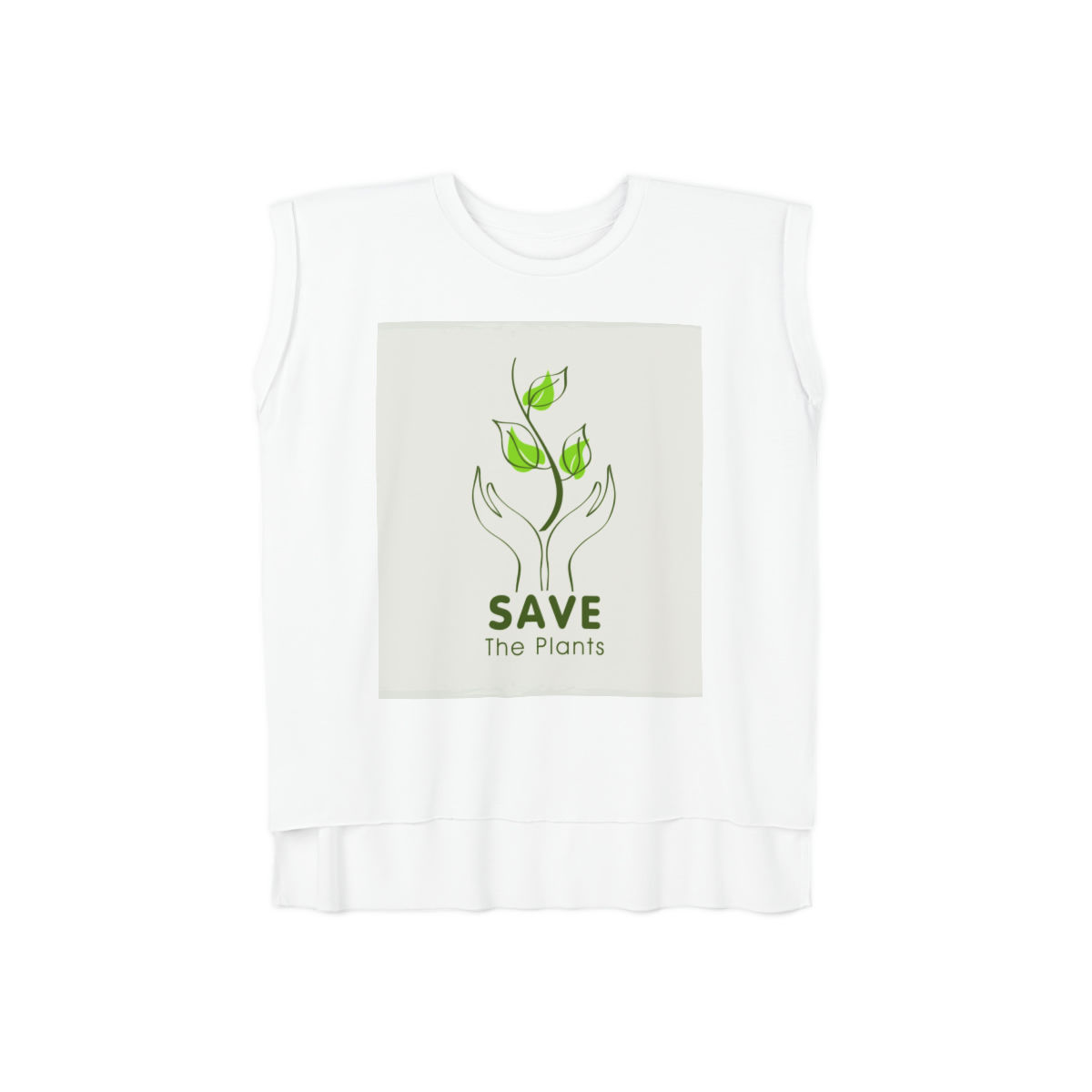 Women’s Flowy Rolled Cuffs Muscle Tee