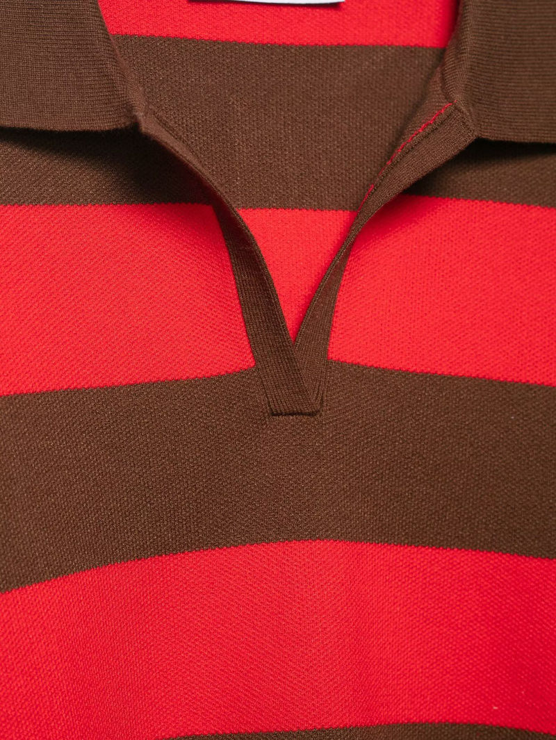 Miniatura: Polo Listrada Manga Longa – Estilo Europeu com Toque Urbano