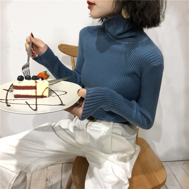 Miniatura: Suéter Feminino Gola Alta Slim