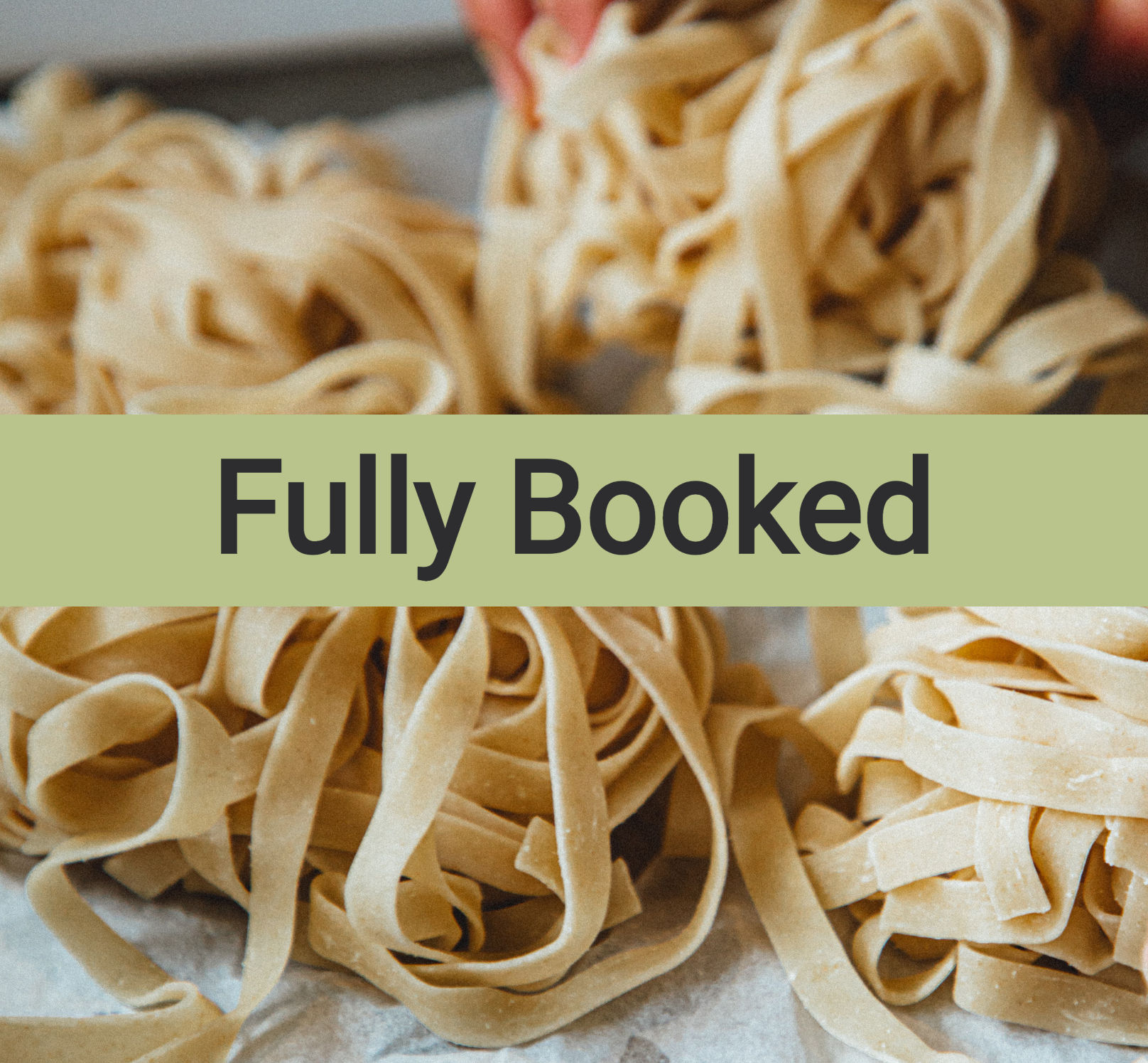 Homemade tagliatelle pasta