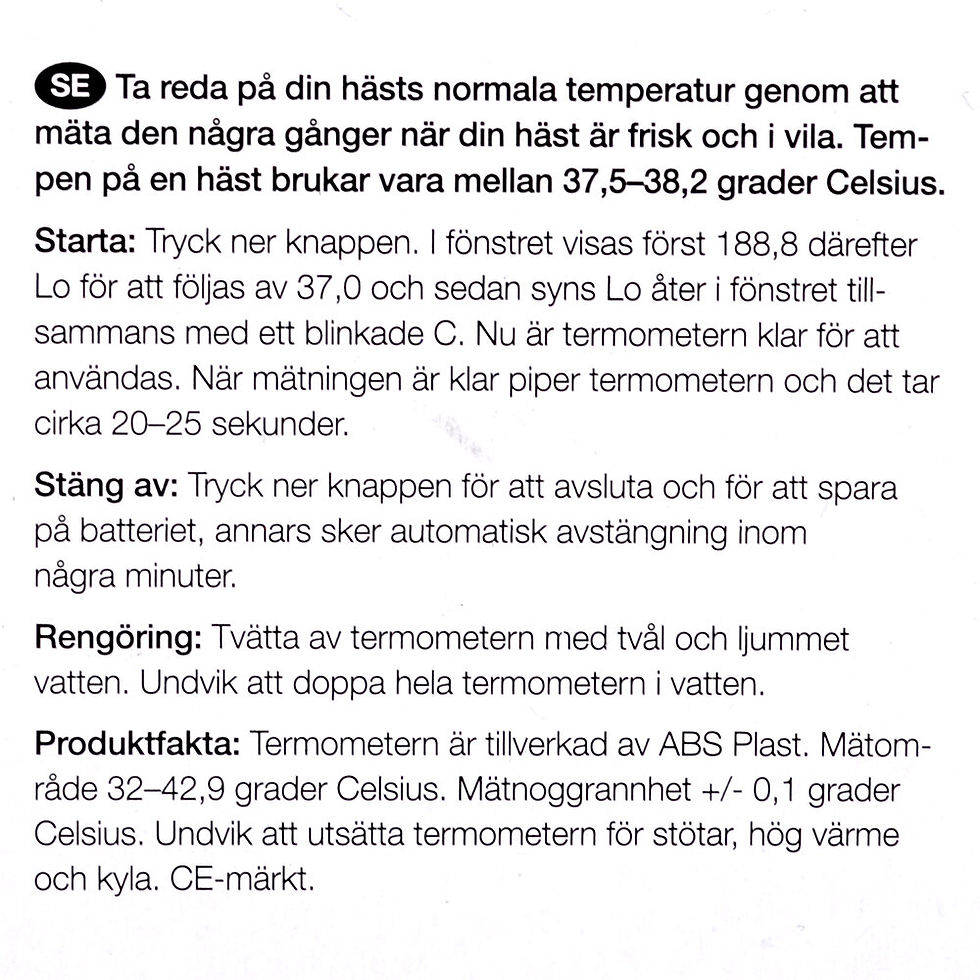 Specifikationsblad